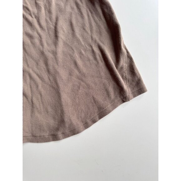 KASICS Taupe Cotton Baby Rib Racerback Tank, Size M - Picture 6 of 11